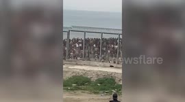 Spain deploy troops in Ceuta after thousands of migrants swim from Morocco
