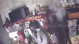 Chinese grandfather spotted kissing dead wife's portrait in heartbreaking footage