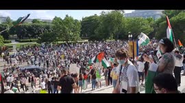 US: Thousands Of Pro-Palestinian Protesters March In DC On Nakba Day