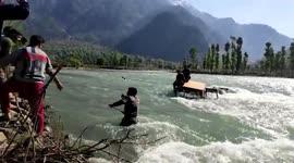 Army personnel saves duo of men from drowning in northern India