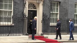 File: Ousted Gabon President Ali Bongo Ondimba meets Boris Johnson in 2021