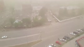 Russia: Massive Wall Of Sand, Dust Hits Astrakhan Region 5