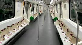 Flowers and chocolates prepared for commuters on the first train of Chinese 'Valentine's Day' in central China