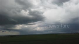 Huge mushroom shaped storm cloud in Kent, UK