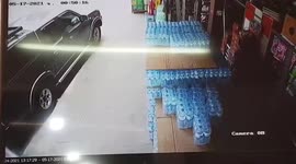 Tree branch falls onto woman’s car during storm in Thailand