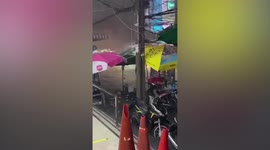 Thunderstorms cause flash floods in Bangkok, Thailand