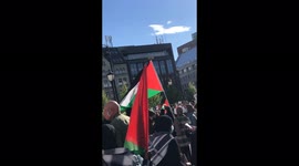 Free Palestine protest in Oslo, Norway