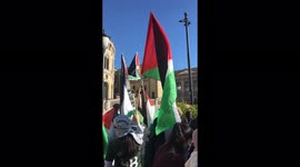 Protest against Israel's attacks on Palestine in Oslo, Norway