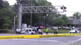 5/20/21 - Amtrak Train Vs. Vehicle Accident in Durham, North Carolina. Aftermath.
