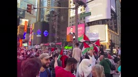Pro-Palestinian protests emerge New York after ceasefire deal