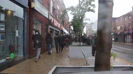 Free Palestine March In Oldham Town Centre