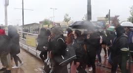 Oldham Free Palestine Student March To Oldham Sixth Form College