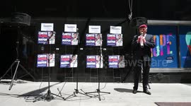 NY: Mayoral Candidate Sliwa Burns Face Masks After Mandate Is Lifted