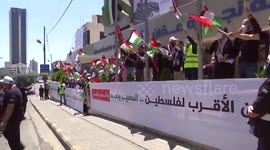 Amman Chamber of Commerce organizes solidarity stand with Palestinian people