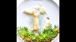 Guess how much I love you foodart/ bunny foodart/ Easter/ Storybook