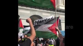 Pro-Palestine protest in Sacramento, California
