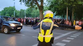 Atletico Madrid supporters celebrated long into the night after seeing their team win La Liga title in Madrid on 22nd May, 2021.