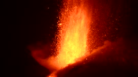 Etna volcano lights up the night for the twentieth time in 2021