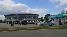 Russian Police bracing themselves for EURO 2020 football championship in St Petersburg