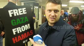 Tommy Robinson supports Palestinians, Israel and Donald Trump