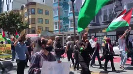 US: Thousands March In San Francisco To Show Solidarity With Palestine