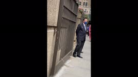 New York Knicks's players arrived at Madison Square Garden for GAME 1 against Hawks!