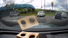 Dashcam captures catastrophic parking attempt outside McDonald’s in Tyne and Wear