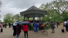Vigil for BLM activist Sasha Johnson who were shot yesterday