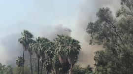 Fast-moving brush fire breaks out in Southern California