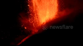 Mount Etna's wildly mesmerizing volcanic eruption in Italy is a sight to see