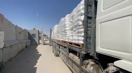 Israel decides to partially reopen the Kerem Shalom crossing, bringing aid into the Gaza Strip .