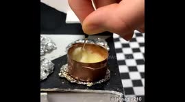 Hope you're not hungry! YouTuber makes tiny real food with miniature utensils