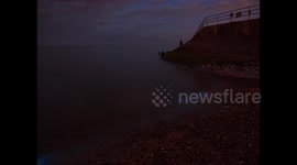 Stunning blue bioluminescence at a 'blue flag' beach in Kent, UK