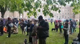 UK: 8 Minutes Of Silence In Bristol In Memory Of George Floyd