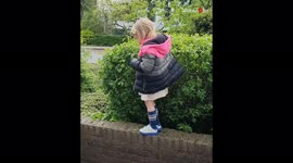 ''Now You See Me, Now You Don't!' Funny Toddler Fail Caught on Camera '