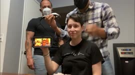 Heartwarming: US man shaves head alongside his sister with cancer over video call