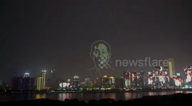 Stunning drone display pays tribute to China's 'father of hybrid rice'