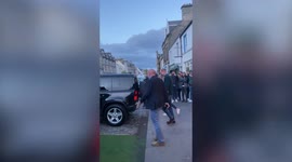 Will and Kate spotted leaving a restaurant in St Andrews after returning to Scotland for a royal visit
