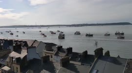 Flotilla of fishing boats arrive in Irish city protesting against Brexit quotas
