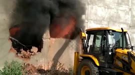 Massive fire breaks out in plastic factory in central India