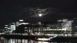 Super Flower Moon Gets Hidden BY Cloud Over London