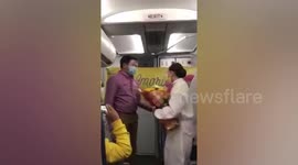 Passenger surprises air hostess girlfriend with mile-high marriage proposal in the Philippines