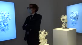 Show stopping ethereal sculptures by Brendan Dawes at .EXT NFT exhibition at Gazelli Art House