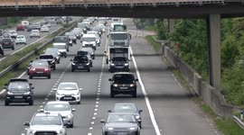 Heavy traffic as holidaymakers hit the M5 as warm Bank Holiday weekend begins