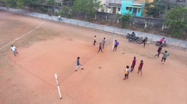 Indian teenagers caught by police drone as they play volleyball in defiance of coronavirus restrictions