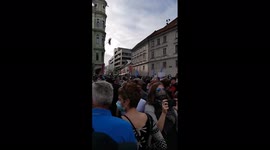 Protesters in Slovenia demand snap election with unions in support