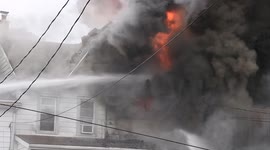 2nd Alarm Townhome fire, Poplar Street, Mount Carmel, Pa