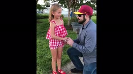 Sweet man proposes to partner's child: 'Would you like to be my daughter?'