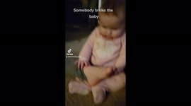 Somebody Broke The Baby- When a teething baby finds her sister's toes!