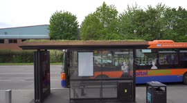 UK solar panelled and wildflower topped bus stops latest scheme to help tackle climate change